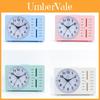 Modern Plastic Analog Alarm Clock With Mechanical Hands For Kids Room And Dormitory