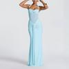 Spring New, Fashionable and Elegant Neck-hanging Solid-color Lace-up Slim-fit Dress
