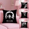 Vintage The C-Cure Rock Band Cushion Cover Plush Fabric Soft Double-Sided Printed Sofa Warm Winter Home Gift Pillow Cover
