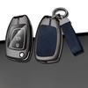 Metal Leather Car Key Case For Hyundai Solaris 2 Elantra I30 I35 I40 Tucson Kona     Key Chain Accessories