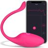 APP Remote Control G-spot Vibrator, Pink Fun Long Distance Bluetooth Wearable Panty Couple Vibrator, More Than 10 Vibrations Female Sex Toy for Women