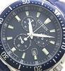 Citizen Eco-Drive Chronograph Solar Watch VO10-6772F Blue Rotating Bezel Genuine Leather Belt Spare Belt Domestic Model