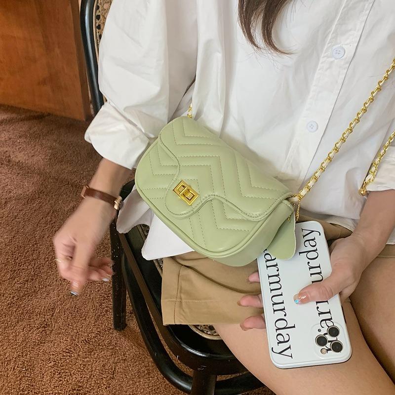 Versatile Messenger Bag Women's Summer New Trendy Diamond Chain Bag Small Square Bag Shoulder Bag