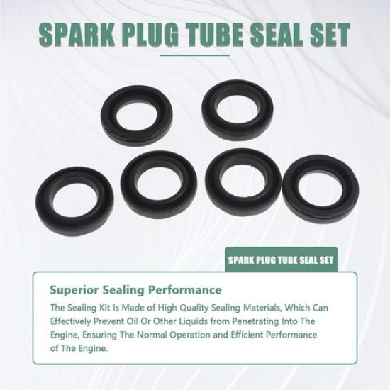 Spark Plug Tube O-Ring Sealing Set For Infiniti I30 I35 Nissan Maxima 3.0L 3.5L