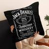 J-Jack D-Daniels LOGO Office Cushion Pillowcase Car Cushion Cover45X45CM Lumbar Pillowcase Sofa Pillowcover