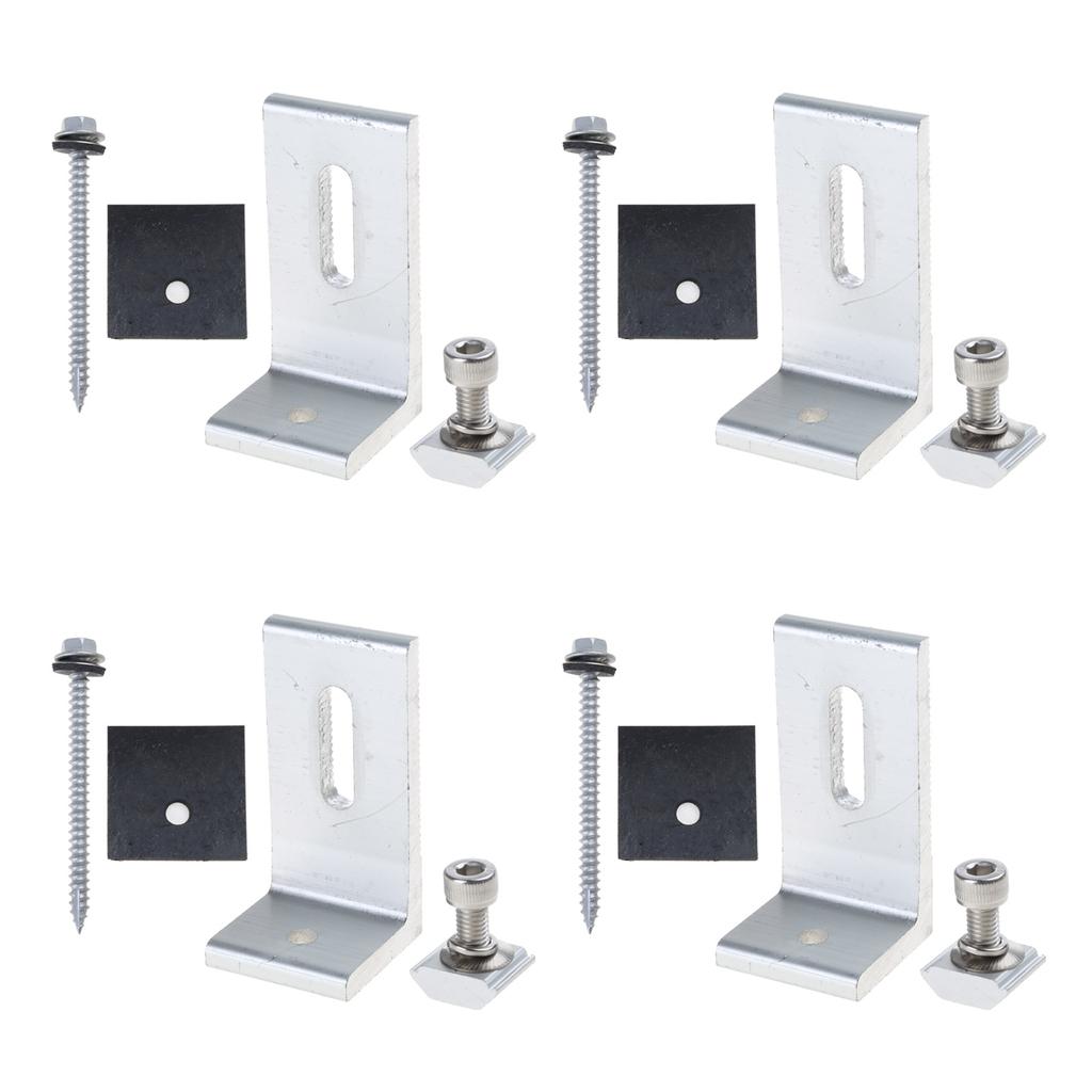 Solar Panel Mounting Bracket Aluminum Solar Panel L Brackets Roof Solar Panel Bracket for RV Boat Wall Caravans