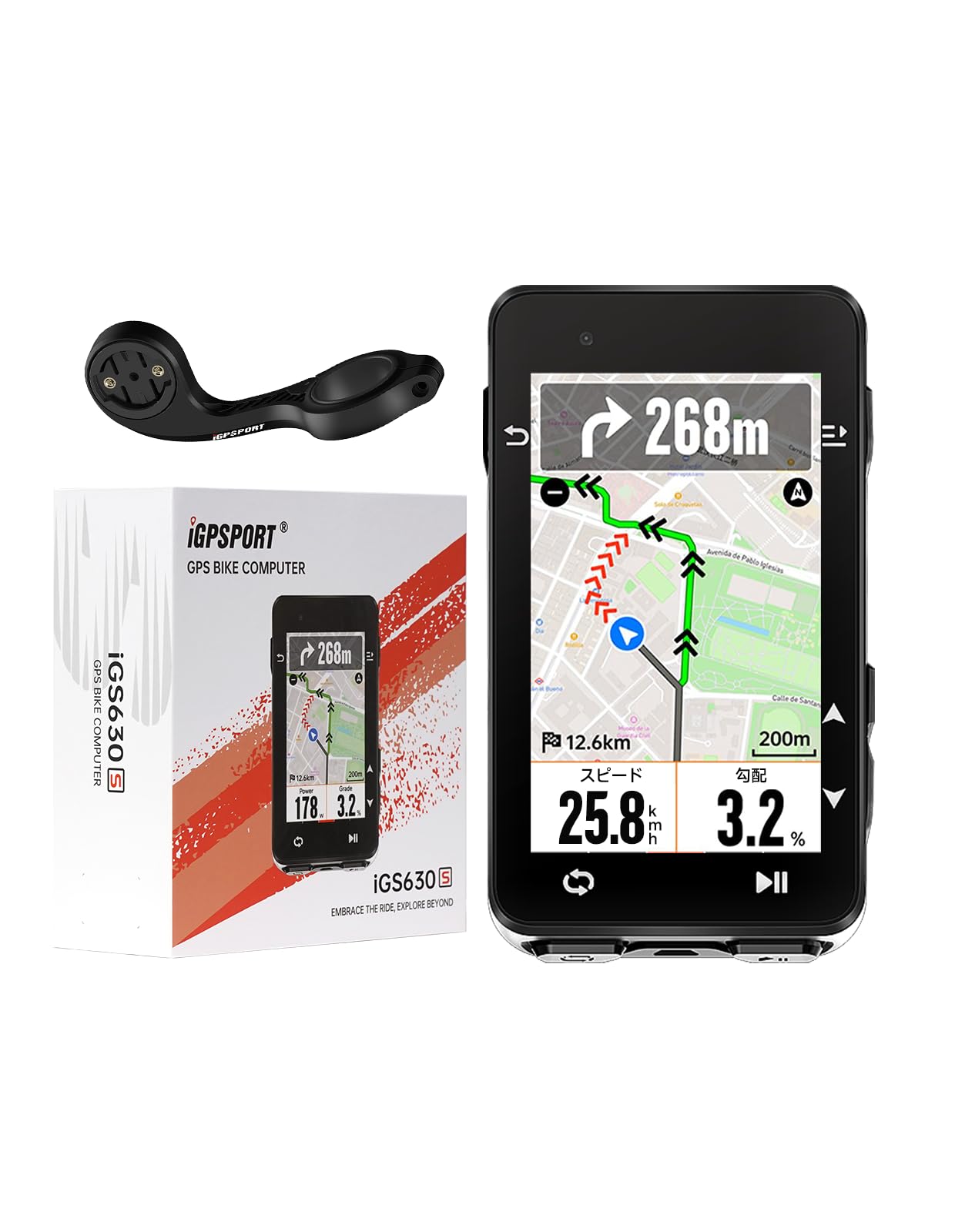 

Велокомп ютер iGPSPORT iGS630S зі Смарт-картою Офлайн Повний GNSS Кілька режимів їзди iClimb 45 годин роботи батареї 16 ГБ 150 даних IPX7 та Швидка зарядка