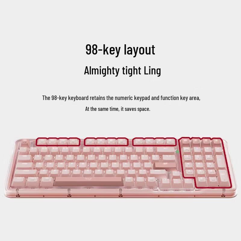 Logitech ALTO KEYS K98S Amber Series AI Custom Wireless Mechanical Keyboard