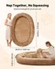VEVOR Human Dog Bed, 69.69 x 48.43 x 9.45 inch Orthopedic Memory Foam Human Sized Dog Bed, Humans Pet Beds with Side Pocket, Handle & Zipper