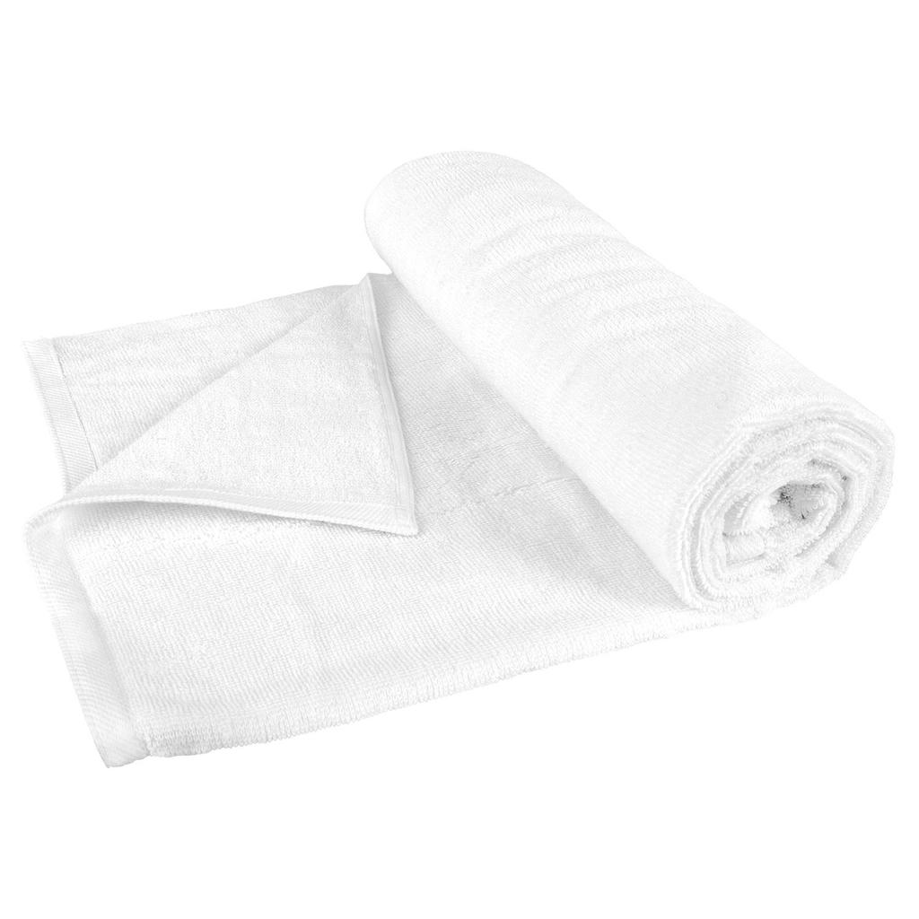 Cotton Towel 70x140 TERRY Smooth Hotel Towel, White AQUA