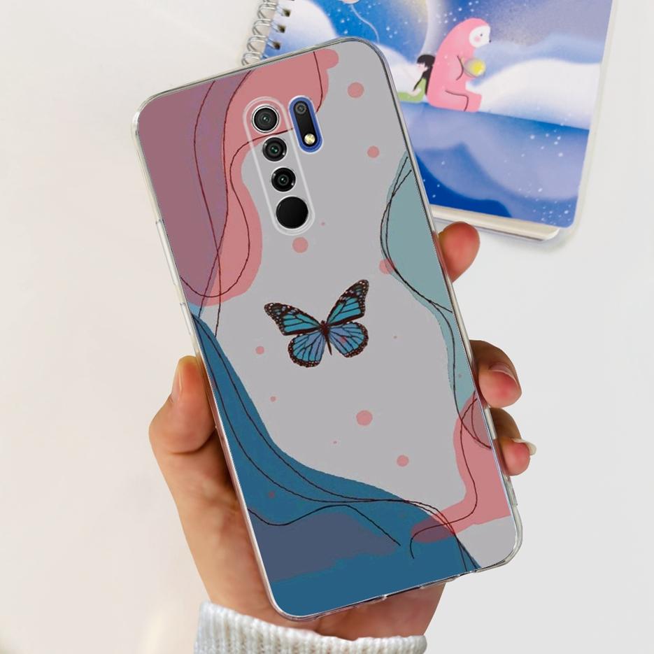 For Xiaomi Redmi 9 Case Stylish Painted Fundas 6.53'' Soft Silicone Phone Case For Xiaomi Redmi 9 Prime Redmi9 Back Cover Bumper