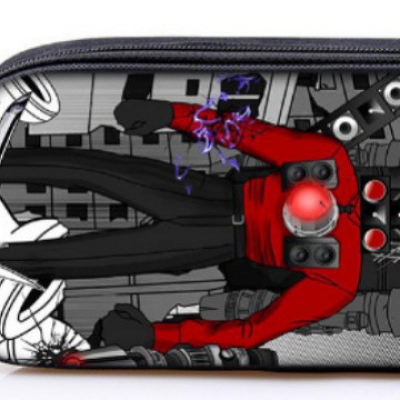 Skibidi Toilet Themed Double Layer Pencil Case Kids Students With Inner Compartment Organized Stationery Bag