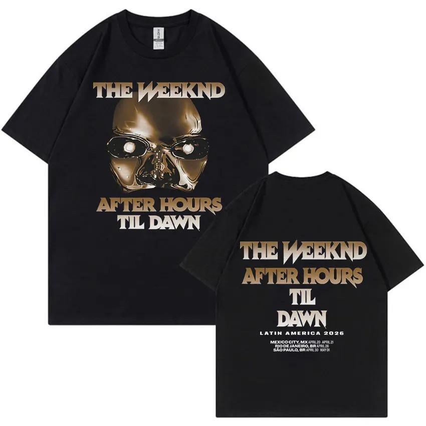 

Black Oversized The Weeknd After Hours Til Dawn Tour Merch Women And Men T-shirts 4XL