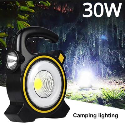 Lanternă de 30 W, design practic cu panouri solare, lanternă rezistentă la apă, COB LED, fară de lucru, consumabile pentru camping