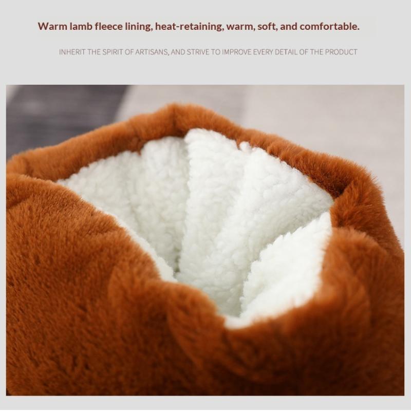 Usb Electric Heater Foot Warmer Heated Comfort Plush Cushion Couple Warm Foot Cover Feet Heating Pads For Home Sleeping