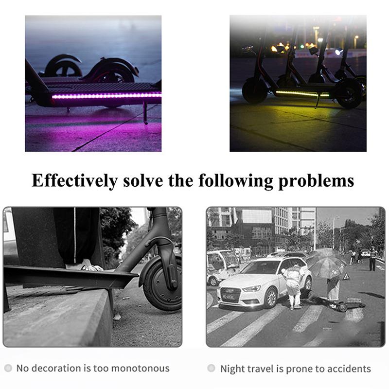 Taśma Led do skutera elektrycznego Latarka Bar Lampa do deskorolki Xiaomi M365