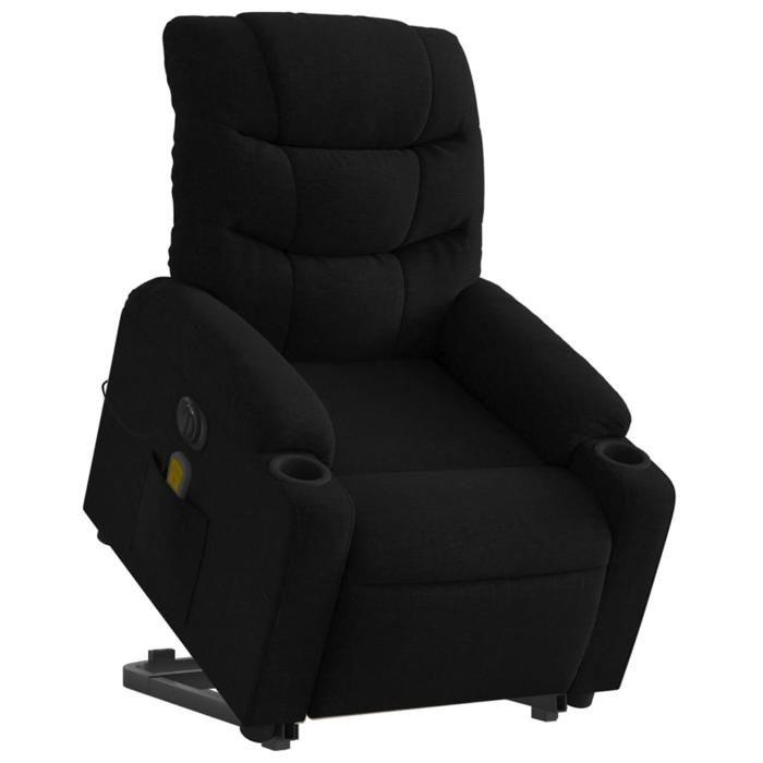 VidaXL Fauteuil Inclinable de Massage Électrique, Chaise de Relaxation avec Dossier et Repose-pied Réglables, Siège de Salon 3206674