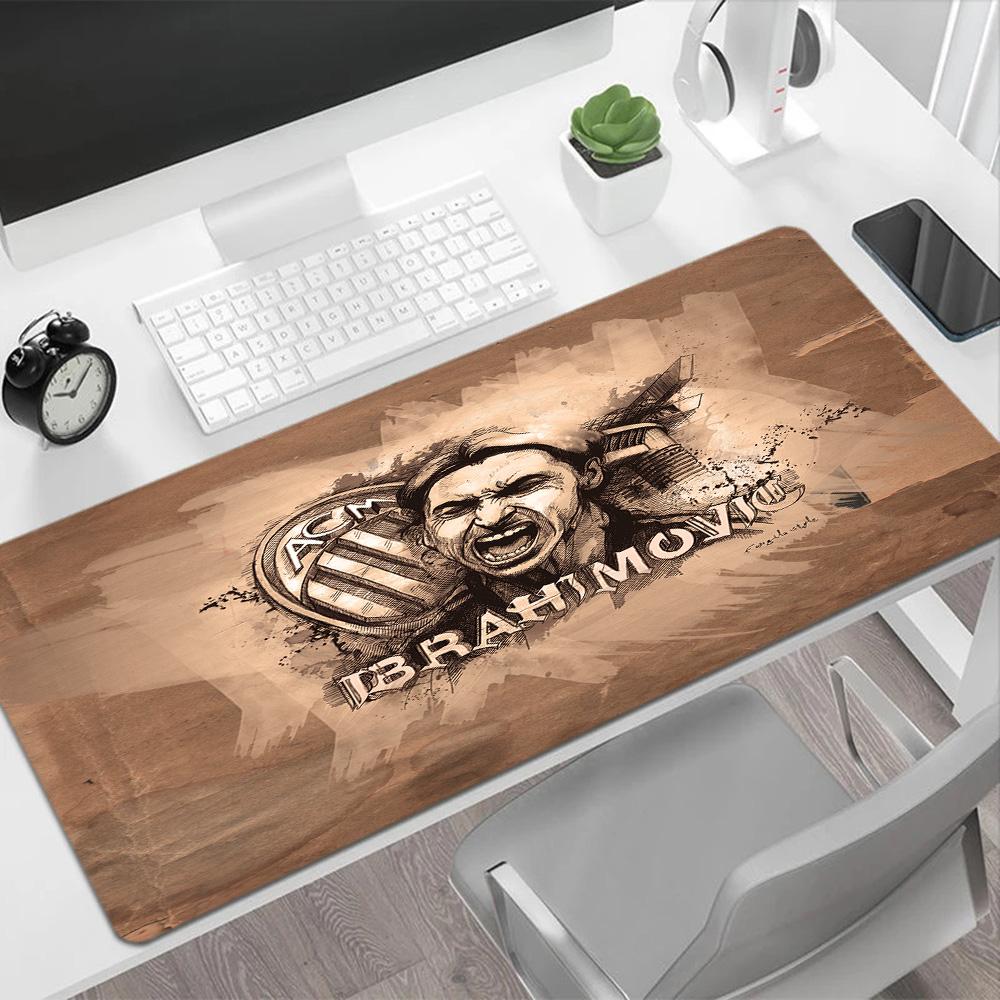 Football Player Celebration Large Mouse Pad Keyboard Pad Ultra-Long Desk Mat Non-Slip Rubber Base Office Desk Accessory