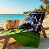 Haaland Customized Name Beach Towel Quick-Dry Soft Microfiber Perfect for Traveling Yoga Camping and Swimming