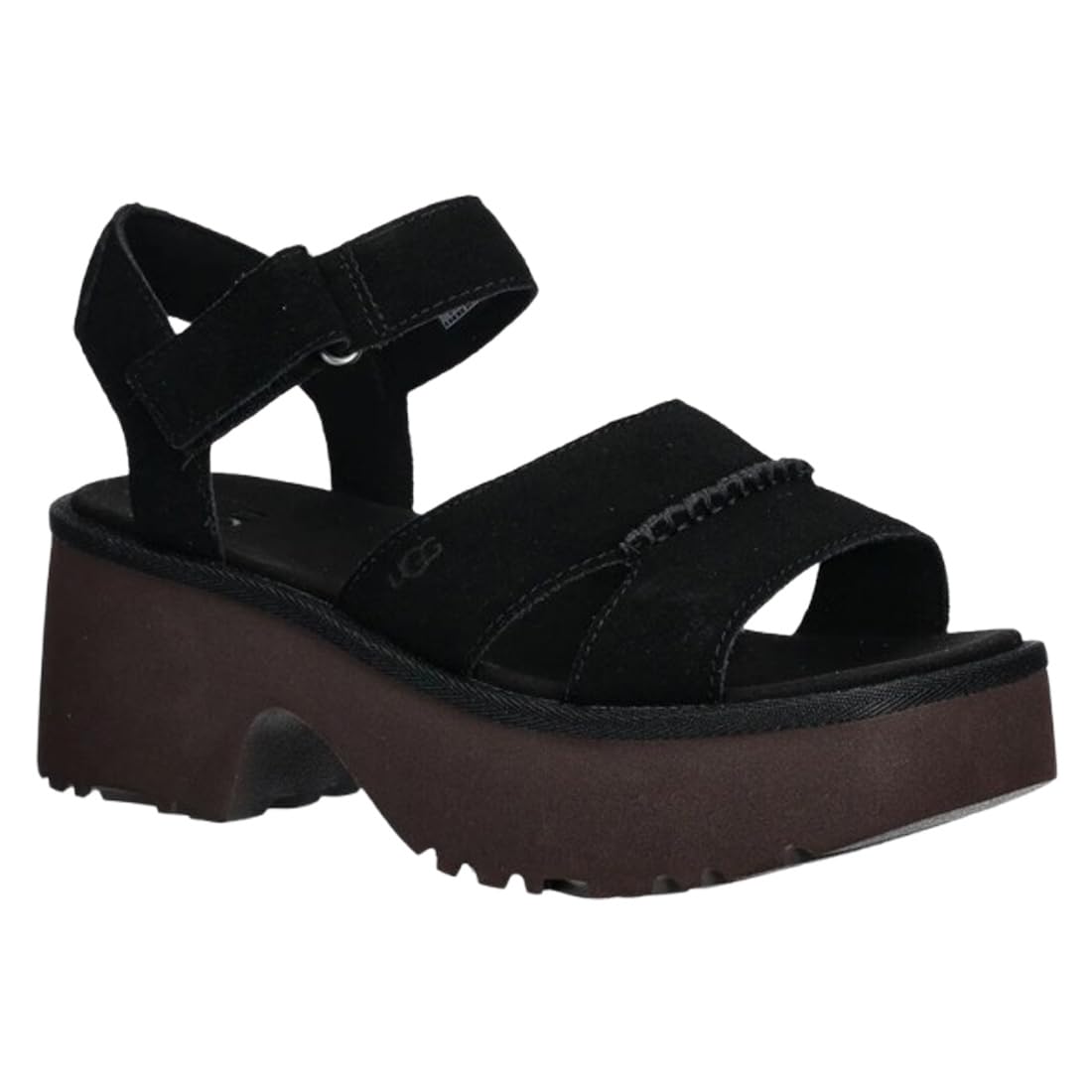 

UGG New Heights Ankle Strap with Platform Size US 7 1167475 Sandals/Mules Heels, Women s, Black, (24.0cm), [Used] чёрный