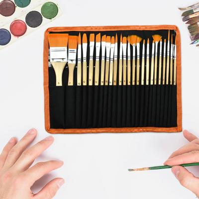 24x Pinsel-Set für Acrylmalerei, Pinsel-Set, Pinsel für Gesicht