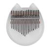 Thumb Finger Piano 17 Key Acrylic Transparent Bear Pattern Board Easy Playing Kalimba Instrument