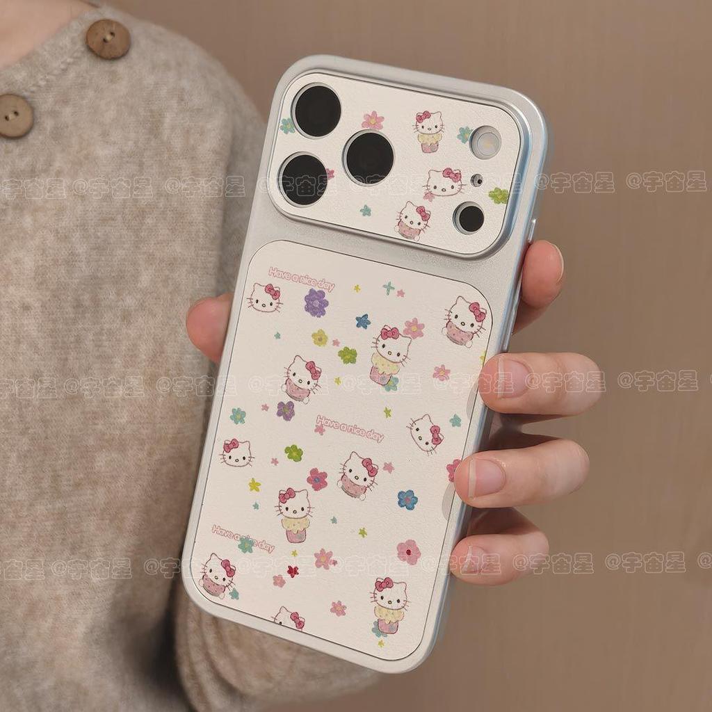 Cartoon kitten apple iPhone11promax/11 mobile phone case 11/11/11 pro cute kt cat leather case