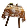 24TE Fleckschutz Blumen Tischdecke Waterproofie Polyester Tischdecke Pflegeleicht Home Office Dekoration