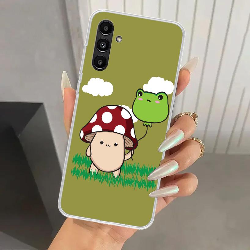 Cottagecore Frog Mushroom Kawaii Phone Case for Samsung Galaxy A17 A16 A37 A26 A36 A57 A56 A15 A25 A35 A55 A14 A24 A34 A54 A13 A