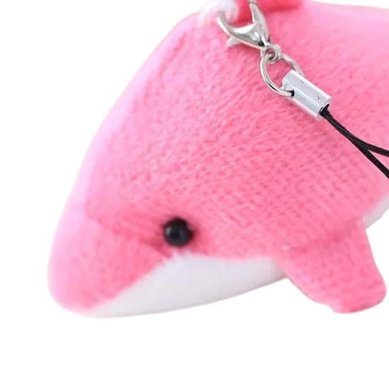 7,5cm Delfin Plüsch Anhänger 3D Augen Niedliche Tierpuppe Plüschtier Hängende Dekoration Weiches Stofftier Meeresbewohner Plüschpuppe Rucksack Anhänger Kinder Mädchen Geschenk