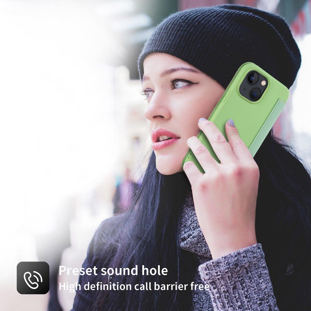 Flip Leather Liquid Silicone Case For APPLE Iphone 12 13 14 11 Pro Max X XR XS Max 14 Plus Solid Color Lens Protection Card Book Cover