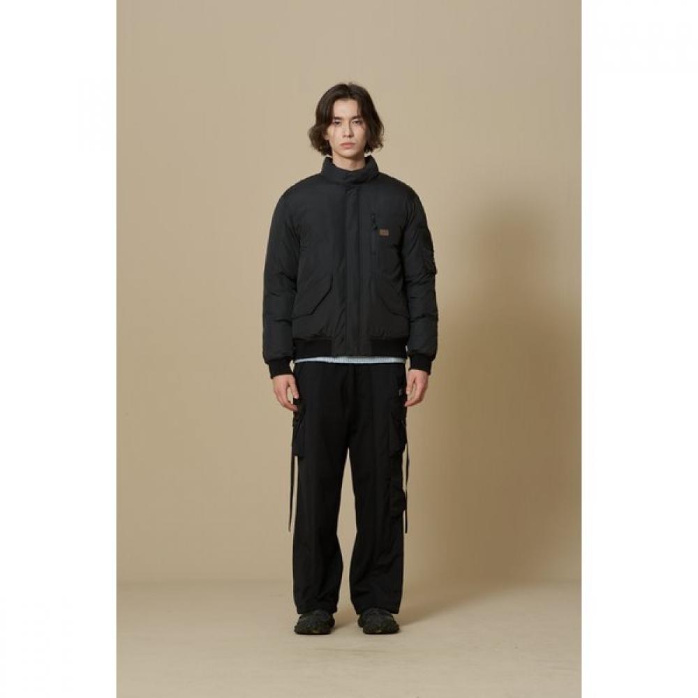 Woven Patch Bijo Cargo Pants  Black 
