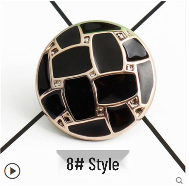 Versatile No-Sew Snap Button Brooch for Neckline and Waistline Adjustment