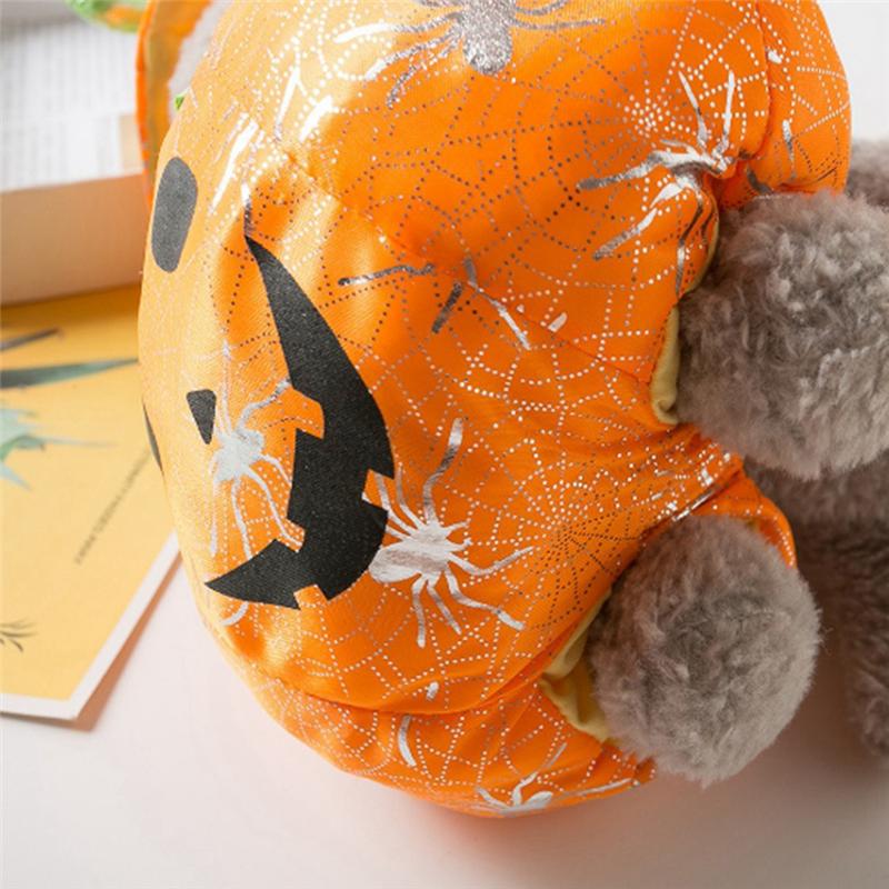 M-Modern-Dog Cat Halloween Pumpkin Costume,Pet Cosplay Costumes,Puppy Warm Outfits Hoodie Animal Autumn Winter Clothes