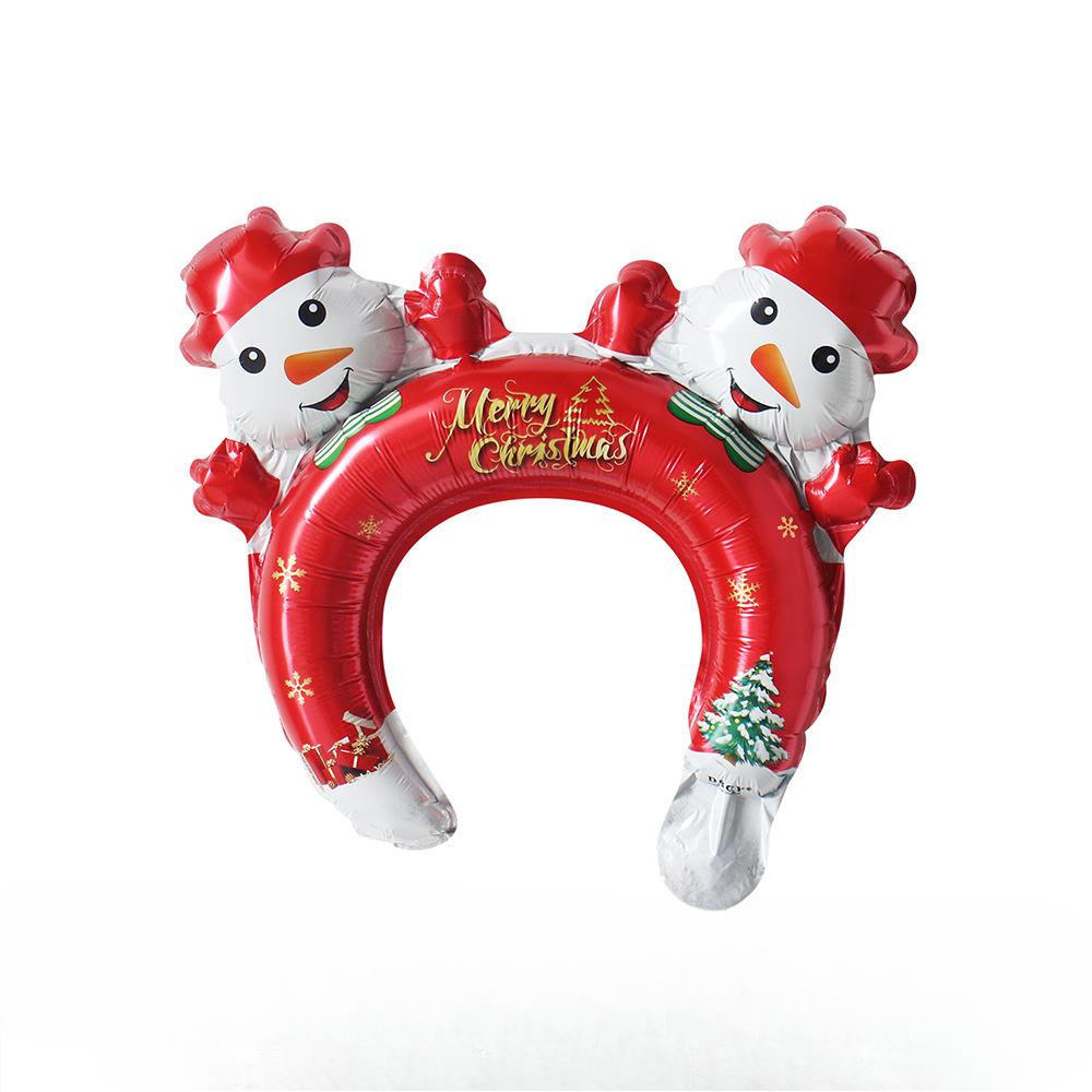 5pcs Christmas Hair Clasp Balloons Christmas Headdress Balloons Santa Claus Christmas Decorations Christmas Party Decorations