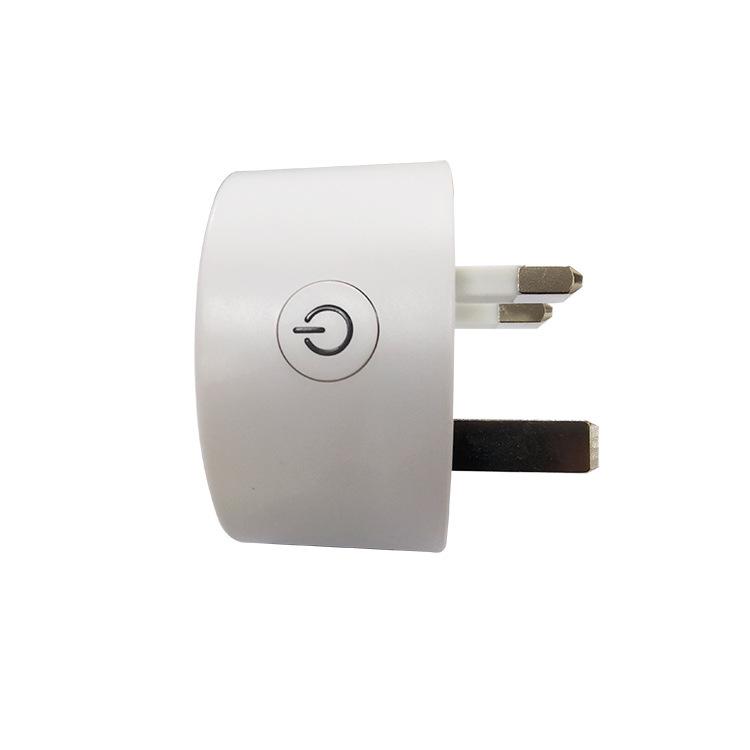 UK Standard WiFi Socket with Mobile & Tuya Smart App Control, Timer Features, and Household Use.
