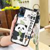 Durable Fashion Design Phone Case For ZTE Blade A71 Cartoon Ring Anti-dust Phone Holder Anti-knock Lanyard Kickstand