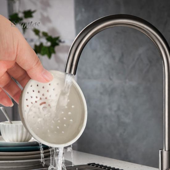 Multi-size Can Lid Strainer Filter Cover Easy-to-use Silicone Space Saving Kitchen Durable Small Colander with Fine Holes for Home