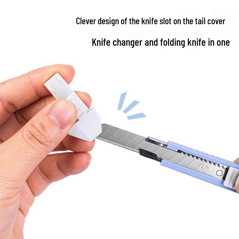 Deli 2031 Craft Knife - Compact 9mm Blade Compatible for Efficient Box Opening.