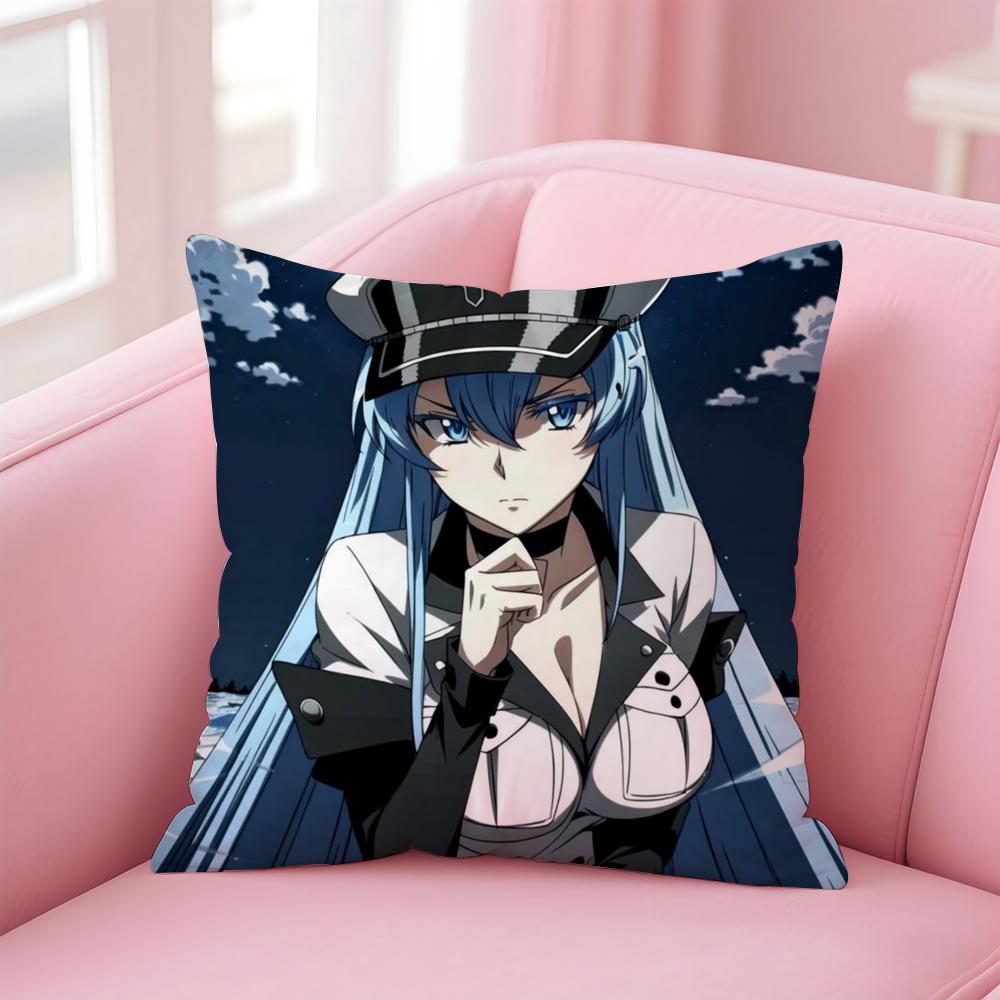 A-Akame Ga K-Kill Cushion Cover Comfortable Reversible Pillow Cover Ideal for Car Sofa Bedroom & Beyond