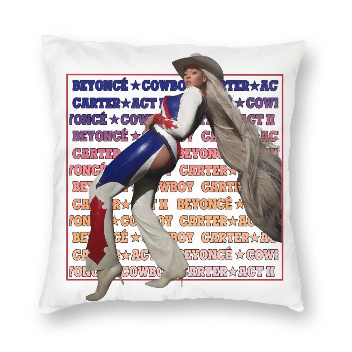 Beyonce Cowboy Carter Pillowcase Printing Fabric Cushion Cover Decorative Album Cover Throw Pillow Case Cover Home Square 12x12Inch