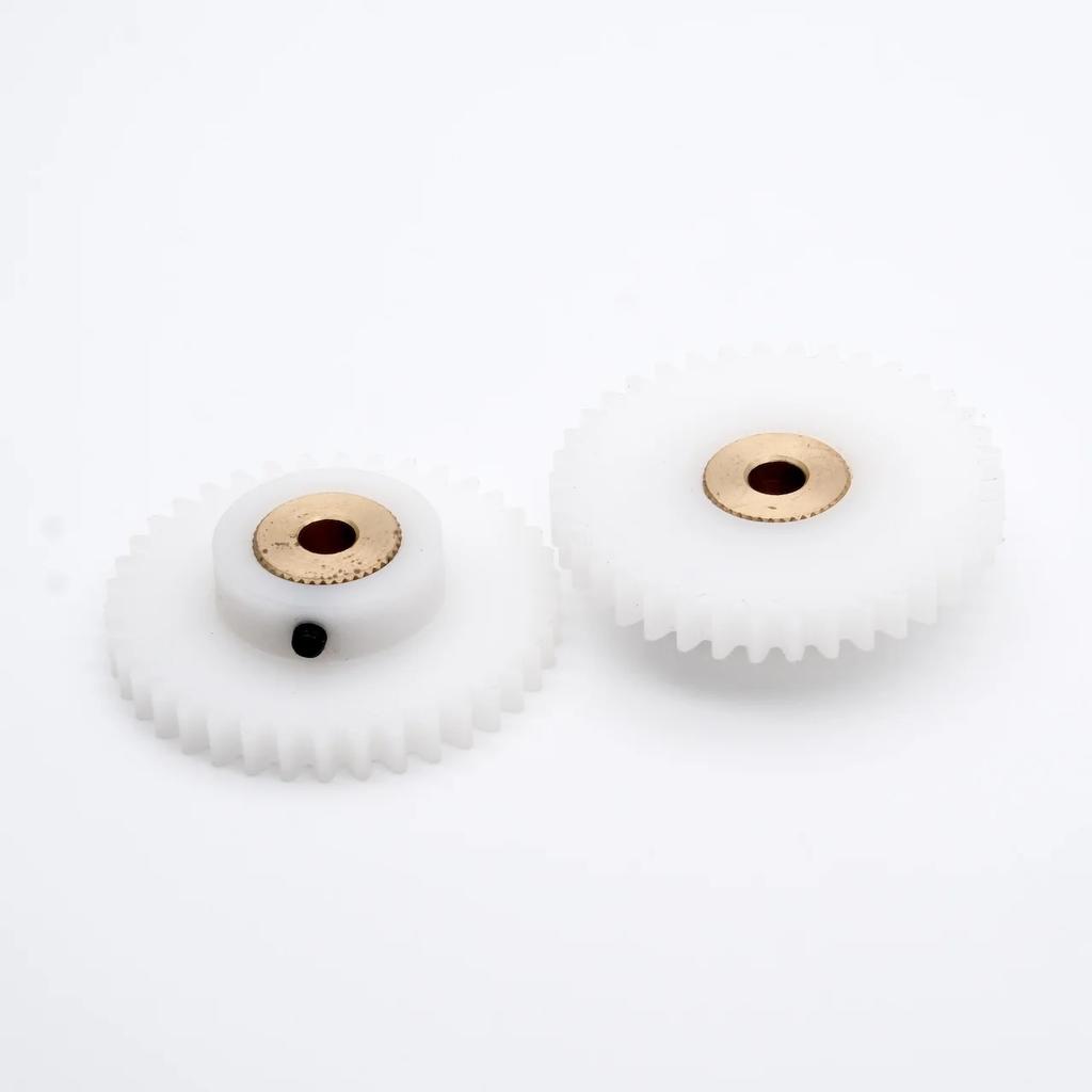 POM Gear Wheel 0.8M 26/29/30/32/33 Teeth Spur Nylon Plastic Gear With Copper Sleeve