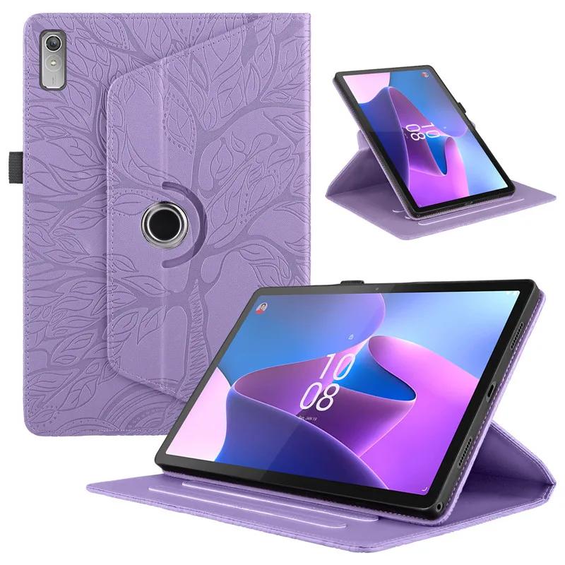 For Lenovo Tab P11 Gen 2 Gen2 Case 11.5   Emboss 360 Rotating Stand Tablet Funda for Lenovo Tab P11 2nd Gen Tb350fu Tb350xu Case P11 Gen 2(11.5 inch) фиолетовый