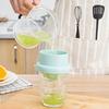 Manual Juicer 450ml Compact Container Non Slip Stable Base Portable Citrus Squeezer for Lemons Limes Oranges Easy to Clean Friendly Kitchen Tool