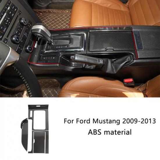 Carbon Fiber Interior Exterior Trim Full Decor Covers For Ford Mustang 2010-2014