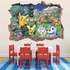 Pikachu Cartoon Kinderzimmer Schlafzimmer Dekor Kinderzimmer Wasserdichte Poster Wandaufkleber Pokemon Go Aufkleber