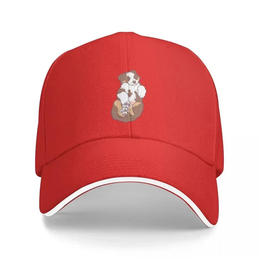 Red Tri Aussie Puppy Baseball Cap Brand Unisex cap dad hat Golf Wear Visor WoUnisexs Hats Unisexs