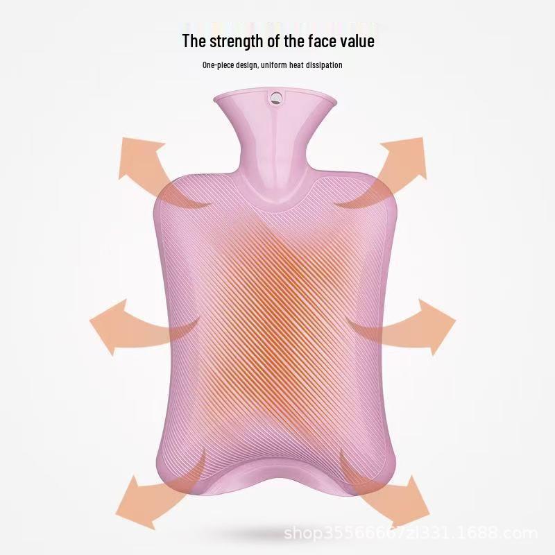 PVC Hot Water Bag - Refillable Water Injection Bag, Available In Large, Medium, and Small Sizes. Optional Cover Available.