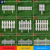 White PVC Fence: Indoor/Outdoor Garden Barrier and Decorative Guardrail