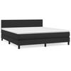 3141011 vidaXL Divan Bed with Mattress Black 160x200 Cm